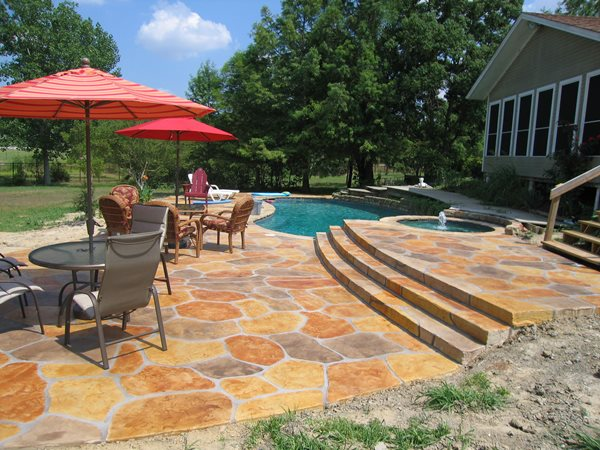 pool deck concrete